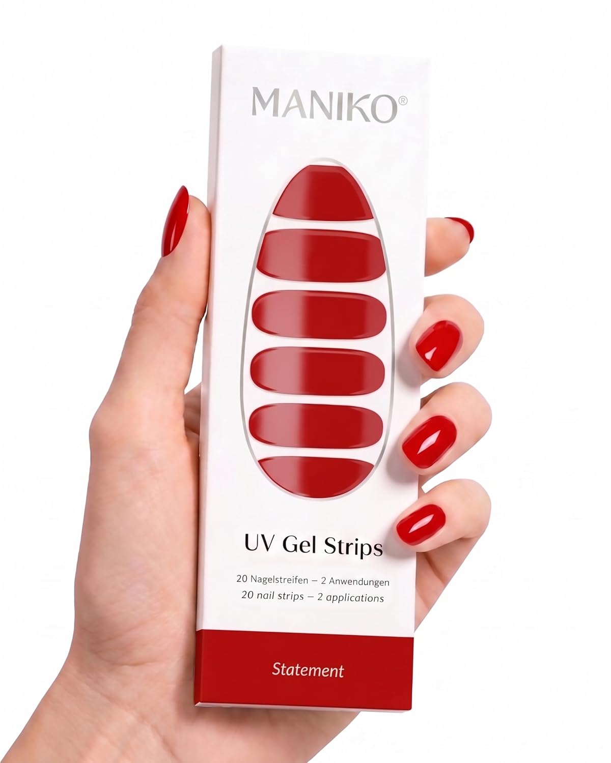 Maniko UV Gel Strips in Statement red